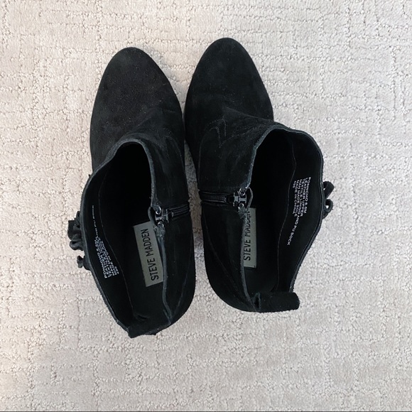 STEVE MADDEN Ponncho Fringe Booties - Picture 8 of 8